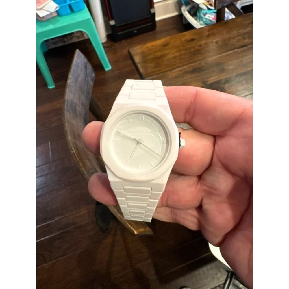 Minimalist white watch